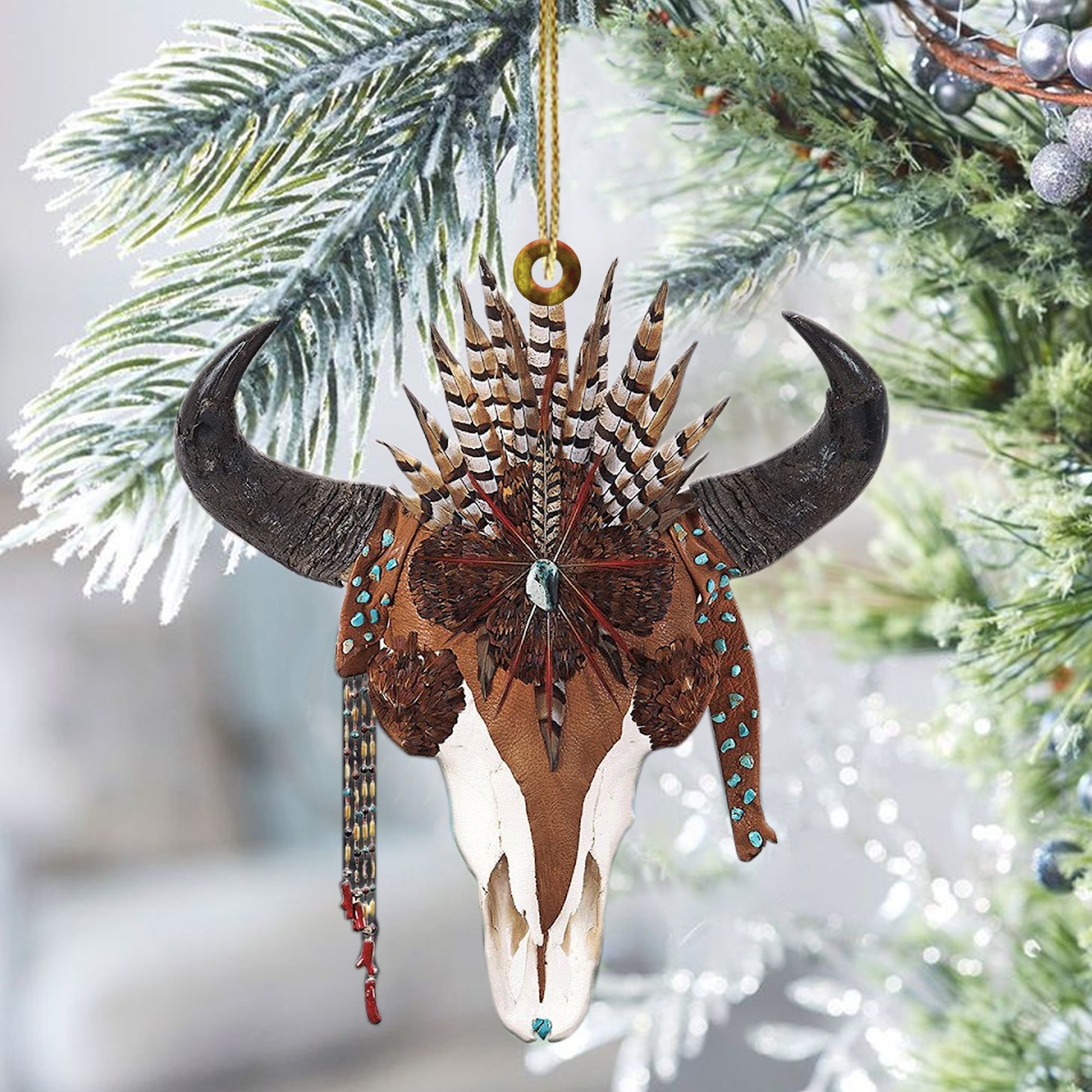 Buffalo Feather Native American - Unique Christmas Gift Decor Flat Acrylic