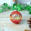 Red Beaded Handmade Ornament - Holiday Decor & Gifts