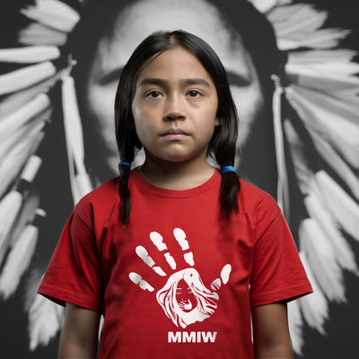 MMIW I Wear Red , No More Stolen Sisters Sweat Shirts White Hand Unisex T-Shirt/Hoodie/Sweatshirt