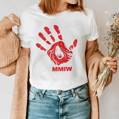 MMIW Red Hand Indigenous Owned Shirt Unisex Hoodie/T-Shirt/Sweatshirt