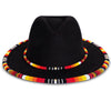 SALE 50% OFF - Orange Line Pattern Beaded Fedora Hatband for Men Women Beaded Brim with Native American Style