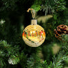 Silver Sparkly Handmade Beaded Ornament with Luminous Lights - Holiday Decor & Gifts