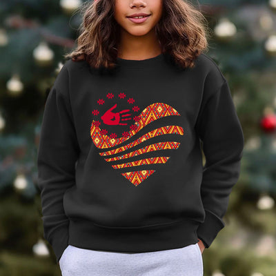 MMIW I Wear Red For My Sister Red Hand Together Heart Unisex T-Shirt/Hoodie/Sweatshirt