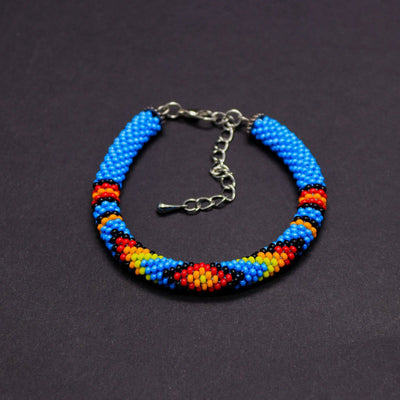 SALE 50% OFF - Native Americans Inspired Beaded Handmade Bracelet