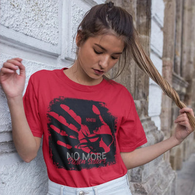 MMIW No More Stolen Sisters Red Hand Unisex T-Shirt/Hoodie/Sweatshirt 140