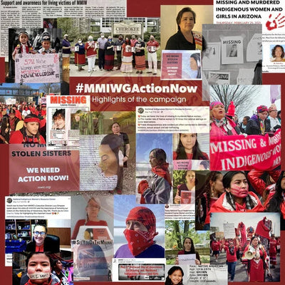 MMIW I Wear Red , No More Stolen Sisters Sweat Shirts White Hand Unisex T-Shirt/Hoodie/Sweatshirt