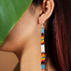 SALE 50% OFF - Multi-Color Long Beaded Handmade Earrings For Women