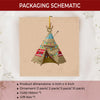 Tipi Native American - Unique Christmas Gift Decor Flat Acrylic