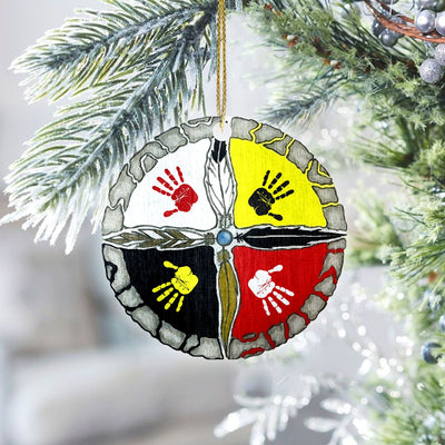 Hand Four Direction Native American - Unique Christmas Gift Decor Flat Acrylic