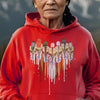 Native American Women Feather Heart Unisex Hoodie/Sweatshirt/T-Shirt