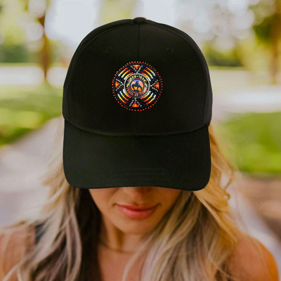 SALE 50% OFF - Trail of Tears Baseball Cap With Patch Cotton Unisex Native American Style