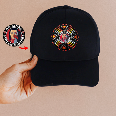 SALE 50% OFF - MMIW Baseball Cap With Patch Cotton Unisex Native American Style