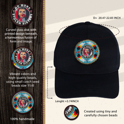 SALE 50% OFF - MMIW Baseball Cap With Patch Cotton Unisex Native American Style