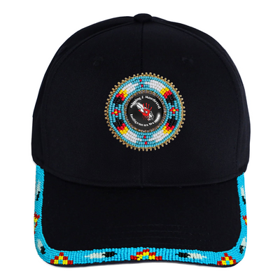 SALE 50% OFF - MMIW Blue Baseball Cap With Patch Brim Unisex Native American Style