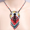 SALE 50% OFF - Indigenous Women Handmade Beaded Wire Necklace Pendant Unisex With