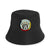 SALE 50% OFF - Bear Paw Beaded Unisex Cotton Bucket Hat with Native American