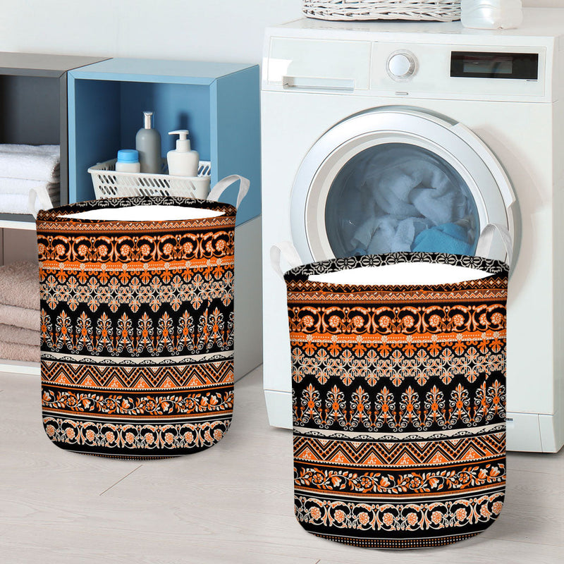 Native Brown Pattern Laundry Basket WCS