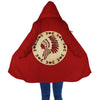 Native American Pride Horn Button Long Fleece Windbreaker WCS
