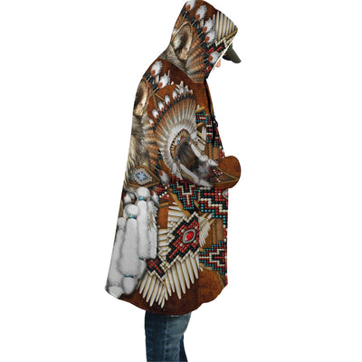 Amazing Wolf Feather Native Cloak WCS