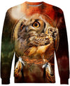 Owl Eyes 3D Hoodie - Native American Pride Shop