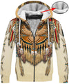 Pale Owl Pattern 3D Hoodie - Native American Pride Shop