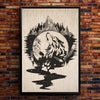 The Native American Howling Wolf Poster/Canvas