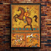 The Orange Native American Horse Poster/Canvas