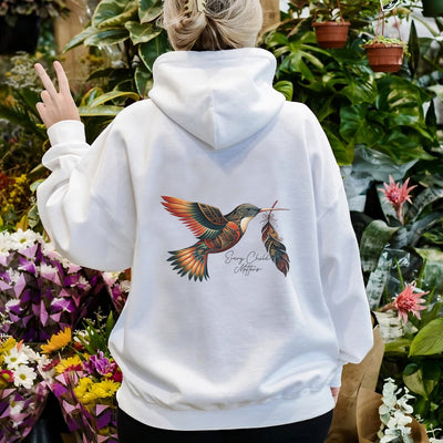 Every Child Matters Hummingbird With Feather Unisex Back T-Shirt/Hoodie/Sweatshirt