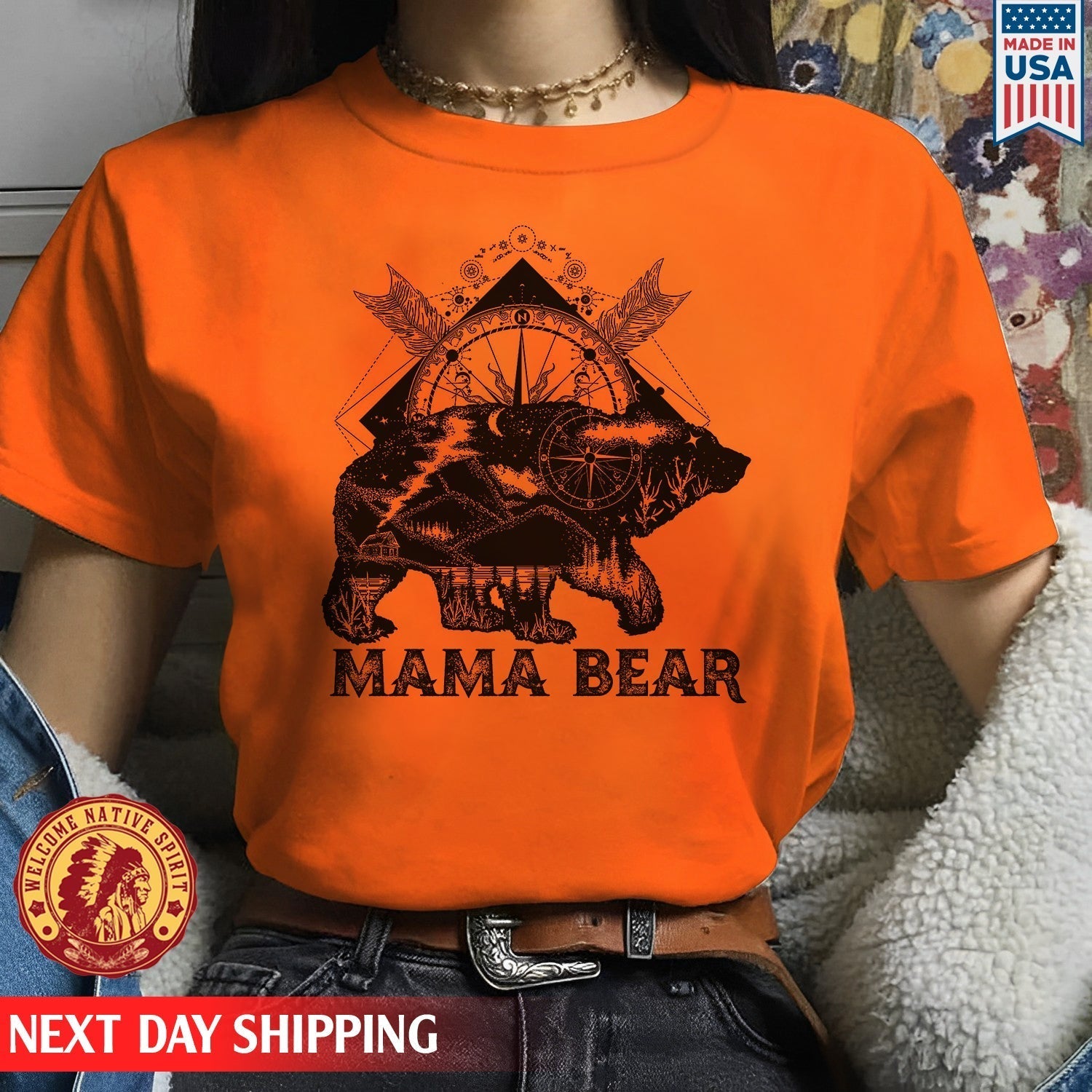 Every Child Matters Mama Black Bear For Orange Day Unisex T-Shirt/Hoodie/Sweatshirt