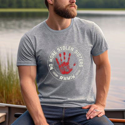 MMIW Awareness Indigenous Circle Red Hand Unisex T-Shirt/Hoodie/Sweatshirt