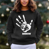 MMIW I Wear Red , No More Stolen Sisters Sweat Shirts White Hand Unisex T-Shirt/Hoodie/Sweatshirt