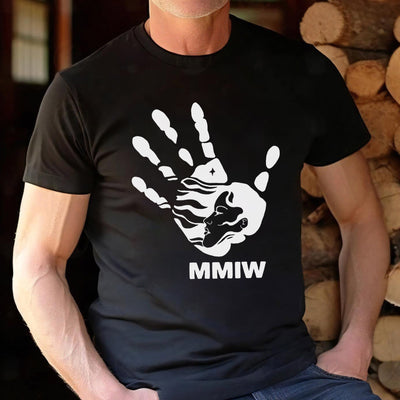 MMIW I Wear Red , No More Stolen Sisters Sweat Shirts White Hand Unisex T-Shirt/Hoodie/Sweatshirt