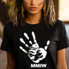 MMIW I Wear Red , No More Stolen Sisters Sweat Shirts White Hand Unisex T-Shirt/Hoodie/Sweatshirt