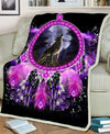 Purple Wolf Dream Fleece Blanket WCS