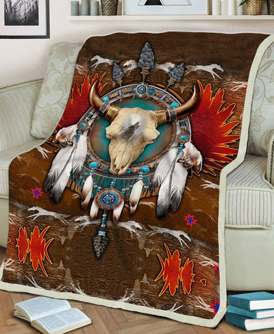 Native Buffalo Fleece Blanket WCS