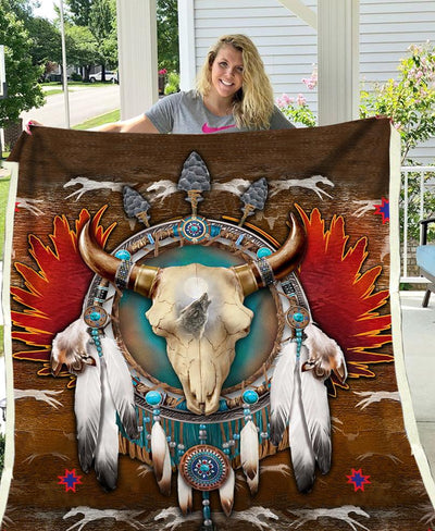 Native Buffalo Fleece Blanket WCS