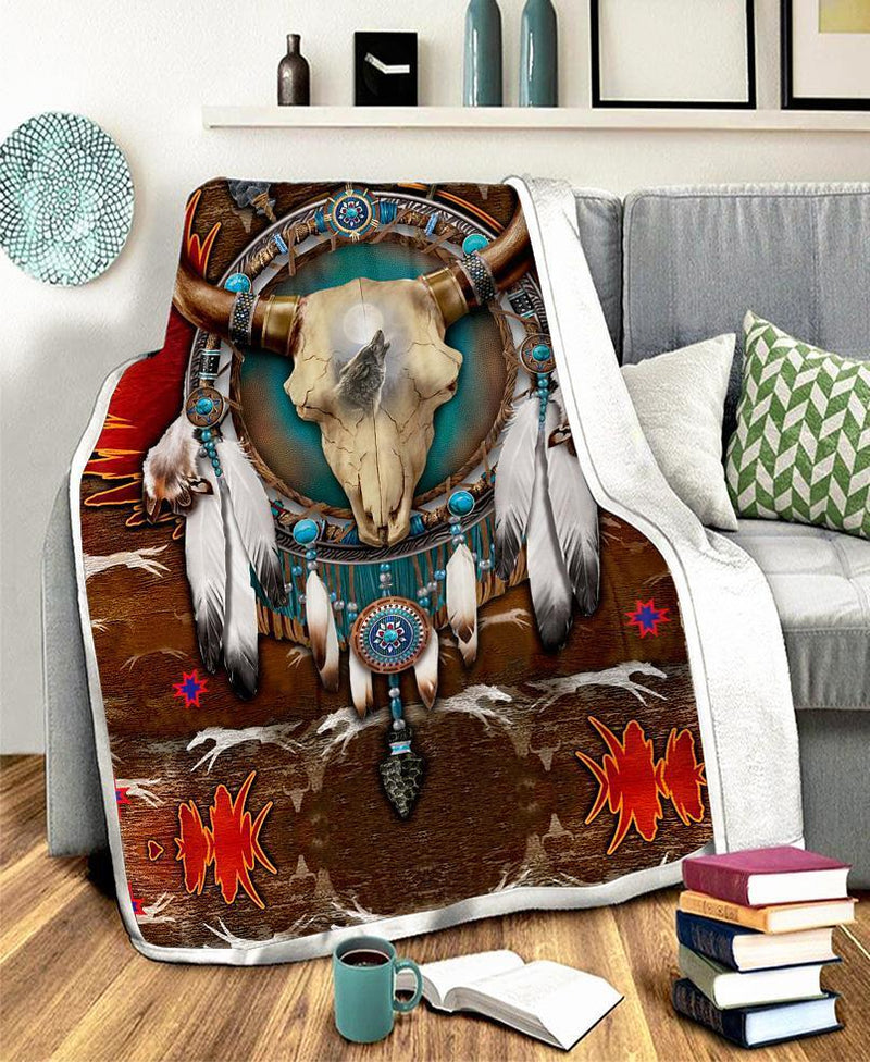 Native Buffalo Fleece Blanket WCS