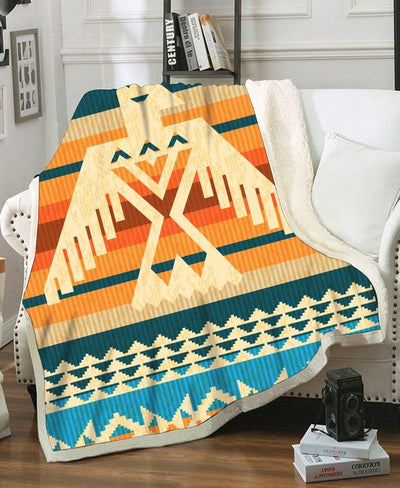 Border Pattern Fleece Blanket WCS