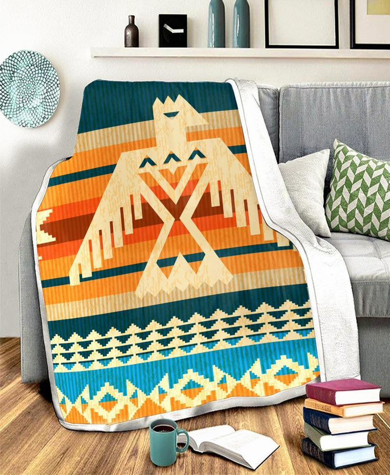 Border Pattern Fleece Blanket WCS