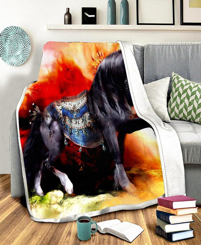 Horse Fleece Blanket WCS