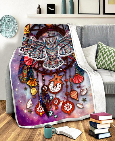 Owl Fleece Blanket WCS