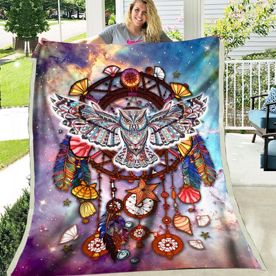 Owl Fleece Blanket WCS