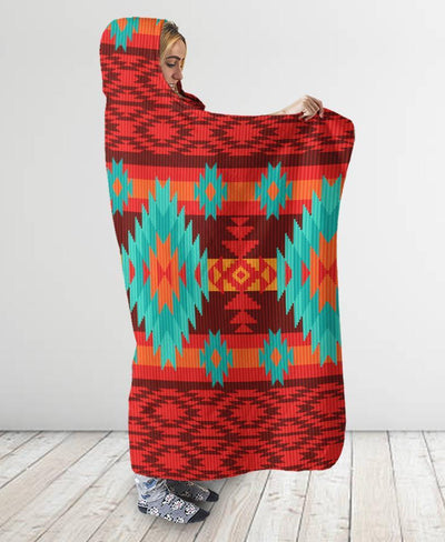 Pattern Hooded Blanket WCS