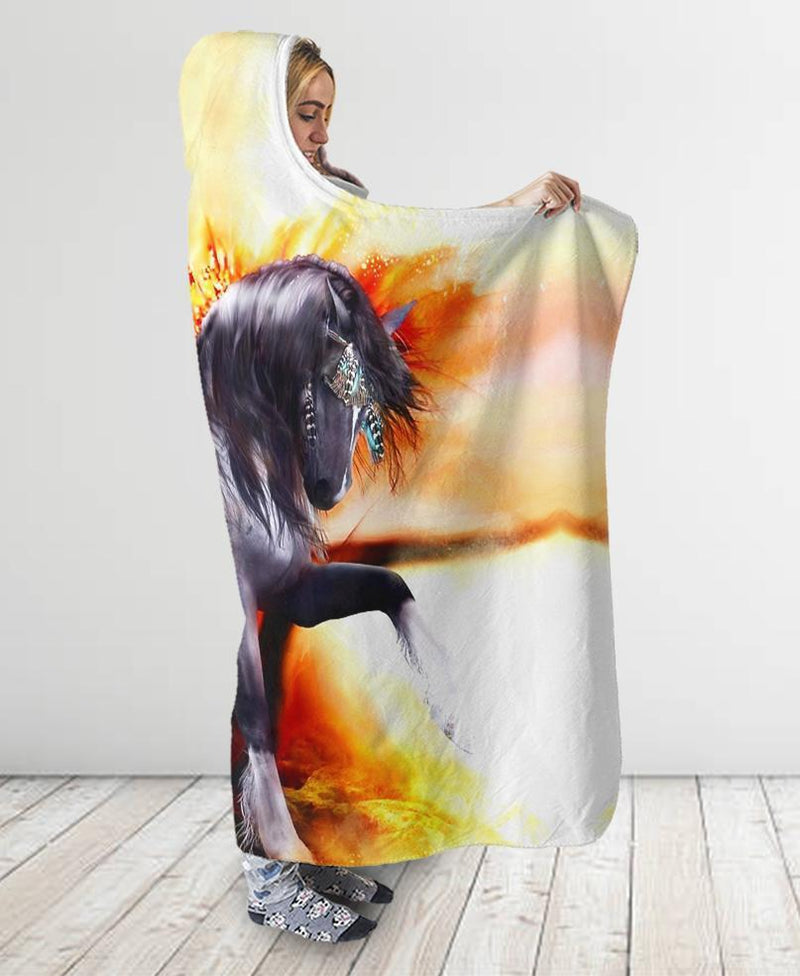 Horse Hooded Blanket WCS