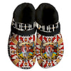 Unisex Pattern Fleece Clog Shoes For Women and Men Native American Style