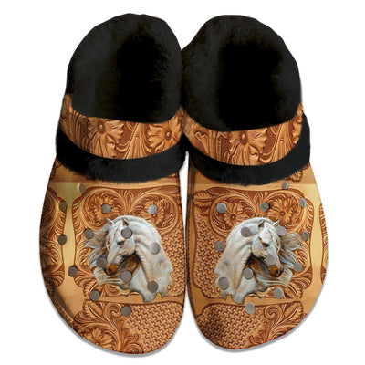 Fleece Unisex Pattern Clog Shoes For Women and Men Native American Style