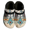 Unisex Pattern Fleece Clog Shoes For Women and Men Native American Style