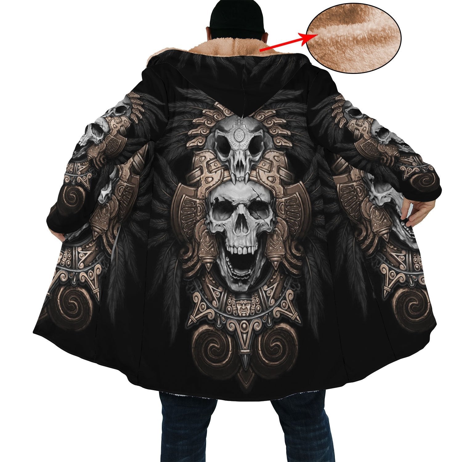 Skull Native Cloak - Native American Pride Shop