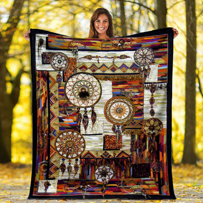 Native Dreamcatcher Fleece Blanket WCS