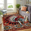 Red skull Native American Rug WCS